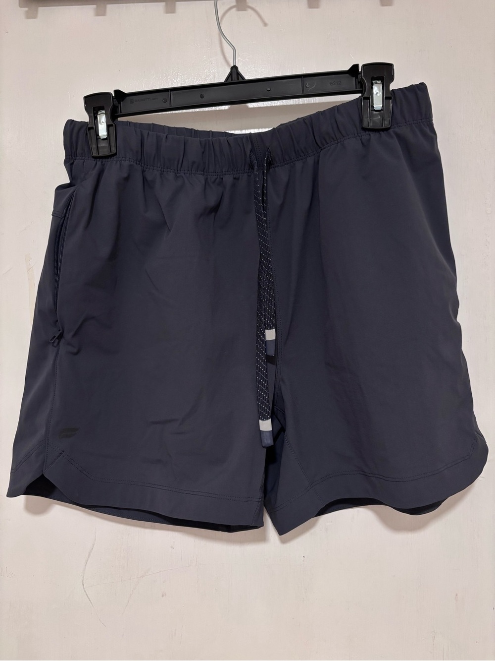Fabletics Men's Dark Navy Athletic Shorts with Drawstring